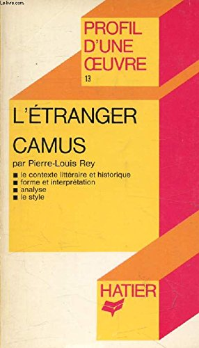 L'Etranger d'Albert Camus