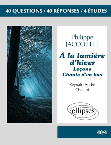 A la lumière d'hiver de Philippe Jaccottet