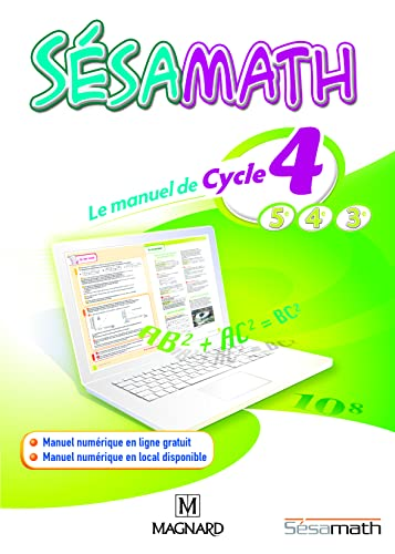 Sésamath - le manuel de cycle 4