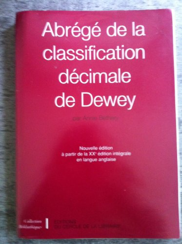 Abrégé de la classification décimale de Dewey