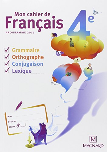 Mon cahier de français 4e