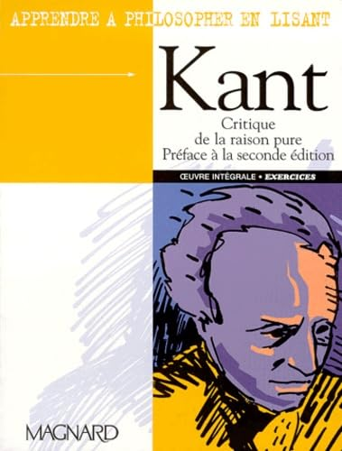 Kant. Critique de la raison pure. Préface à la seconde édition